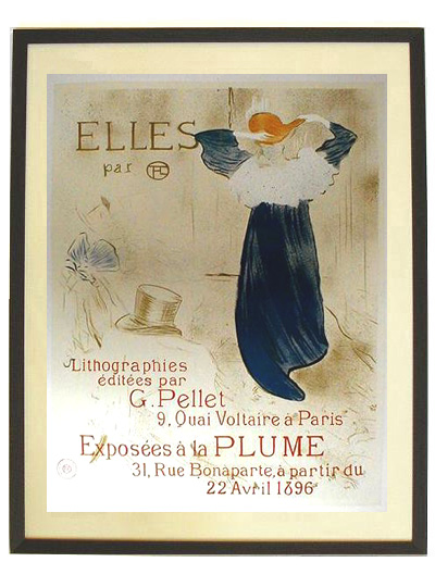 ロートレックリトグラフポスターアルビロートレック美術館印有り