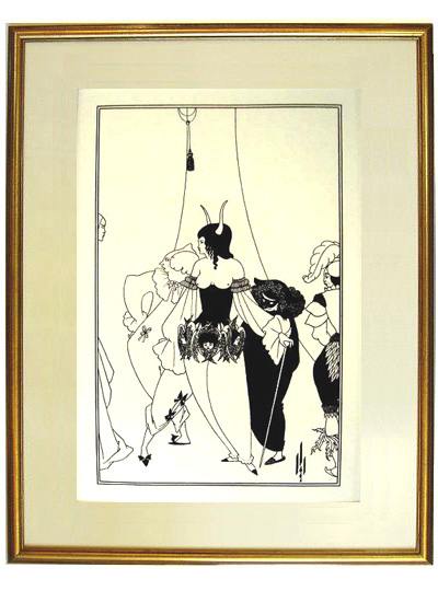 サロメ アートパネル オーブリービアズリー THE BLACK CAPE オーブリー・ビアズリー Aubrey Vincent Beardsley 「黒のケープ