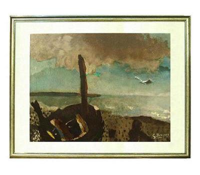 GEORGES BRAQUE ジョルジュ ブラック リトグラフ ポスター　画廊 GEORGES BRAQUE ジョルジュ ブラック リトグラフ ポスター 画廊