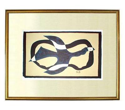 GEORGES BRAQUE ジョルジュ ブラック リトグラフ ポスター　画廊 GEORGES BRAQUE ジョルジュ ブラック リトグラフ ポスター 画廊