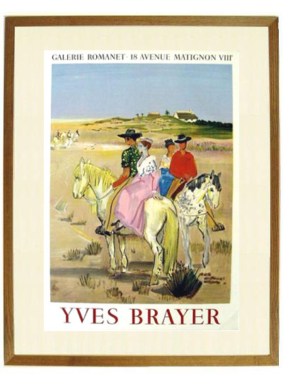 イヴ・ブライエ　リトグラフ　牛達の村 brayer_br103_f_424brn.jpg