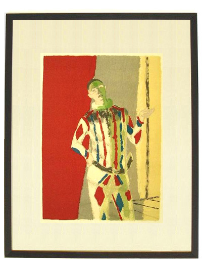 ムルロー・パリ　アート展ポスター『モーリス・ブリアンション』リトグラフ0422J brianchon_k79485_f_424bk.jpg