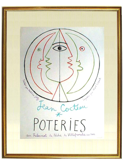 ☆ジャン コクトー（JEAN COCTEAU）☆リトグラフ・リトグラフポスター