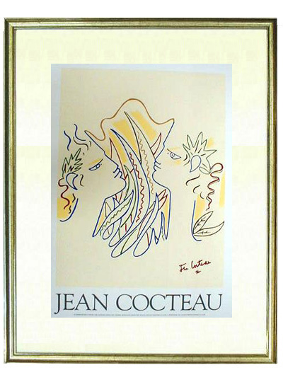 ジャンコクトー　yumeji ☆ジャン コクトー（JEAN COCTEAU）☆リトグラフ・リトグラフ