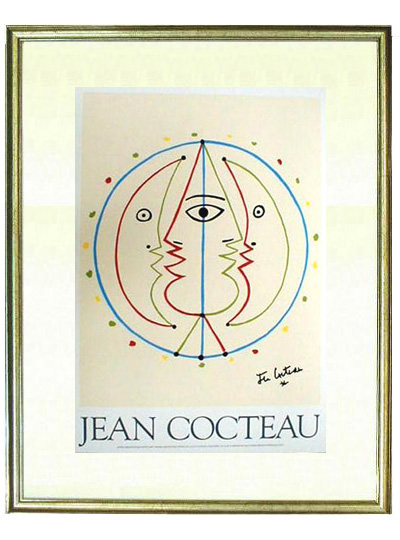 Jean Cocteau ジャン•コクトーオリジナルリトグラフ1957 ☆ジャン コクトー(JEAN COCTEAU)☆リトグラフ・リトグラフ