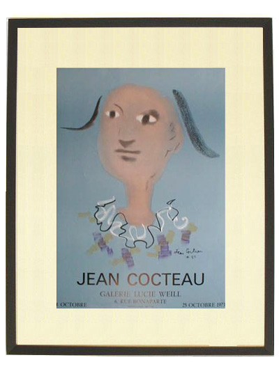 ジャン・コクトー『豪華な劇場』両面摺りリトグラフに手彩色入り 1114C ☆ジャン コクトー（JEAN COCTEAU）☆リトグラフ・リトグラフ