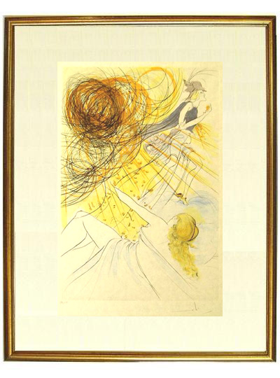 サルバドール・ダリ　リトグラフ サルバドール・ダリリトグラフ『ダリのマジシャン』1978年作品ダリ直筆