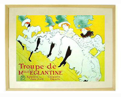 ロートレック　リトグラフポスター　アルビロートレック美術館印有り ロートレックとベル・エポック PARIS―1900年」 （高岡市美術館