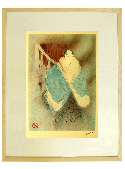 フランス製額装◇ロートレック『LA VACHE ENRAGEE』シルクスクリーン