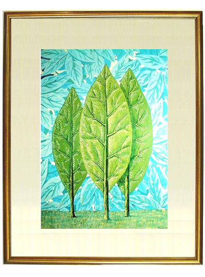 額装済/La belle saison（ルネ マグリット） ☆ルネ マグリット（RENE MAGRITTE）☆リトグラフ・リトグラフポスター