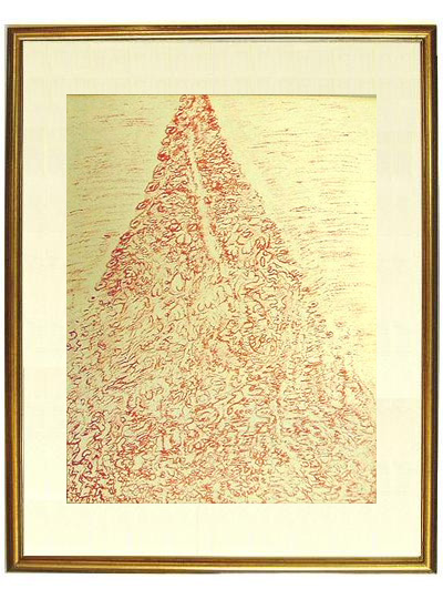 アンリ•ミショー(Henri Michaux)リトグラフ/額装+同作品掲載作品集 アンリ•ミショー(Henri Michaux)リトグラフ/額装+同作品掲載作品