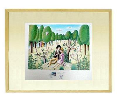 レイモンドペイネ レイモン・ペイネ 【隣どうし】オリジナルリトグラフ版画 サイン