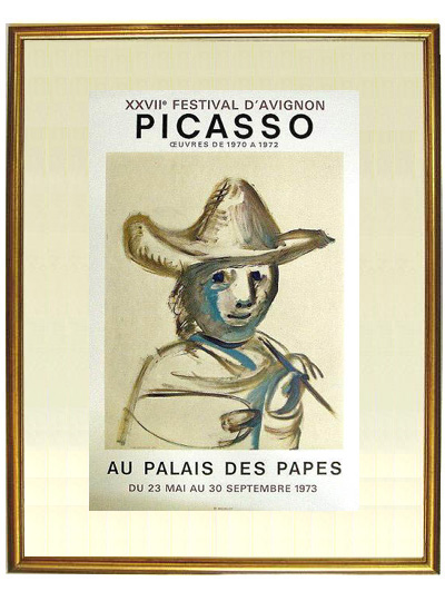 ピカソPablo Picasso リトグラフ 1930年制作 ポスター　額縁入り ピカソPablo Picasso リトグラフ 1930年制作 ポスター 額縁入り