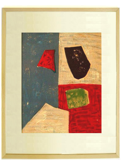 セルジュ・ポリアコフ、コンポジション、希少画集画、新品額装付、状態良好 セルジュ・ポリアコフを高価買取いたします | 絵画骨董買取プロ